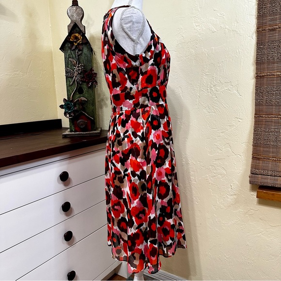 Donna Ricco 100% silk colorful dress - Picture 4 of 9